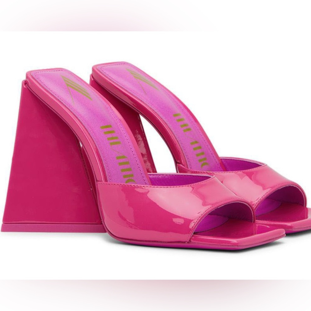 The Attico pink Devon Mules- never worn